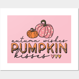 Autumn Wishes, Pumpkin Kisses Posters and Art